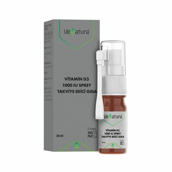 VeNatura Vitamin D3 1000 IU Food Supplement Spray 20 ml