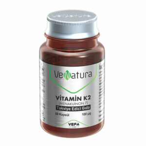 Introducing the VeNatura Vitamin K2 Menaquinone 7 60 Capsules, a powerful addition to your daily health routine.