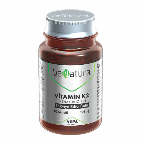 VeNatura Vitamin K2 (Menaquinone 7) Food Supplement 60 Capsules