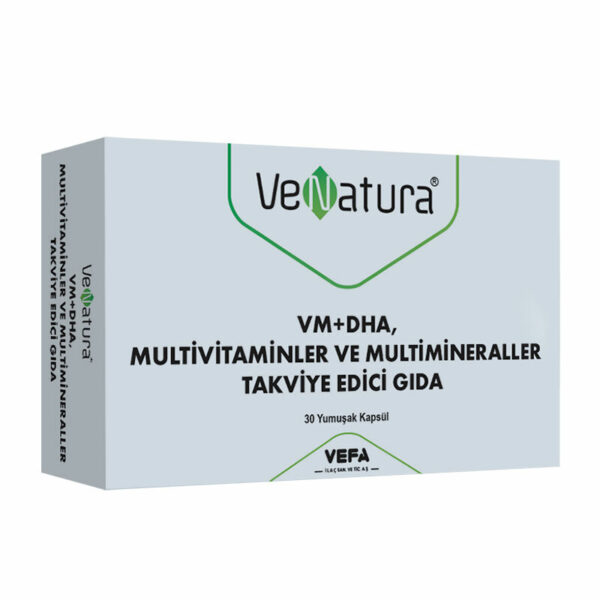 VeNatura VM+DHA Multivitamins and Multiminerals Supplementary Food 30 Soft Capsules