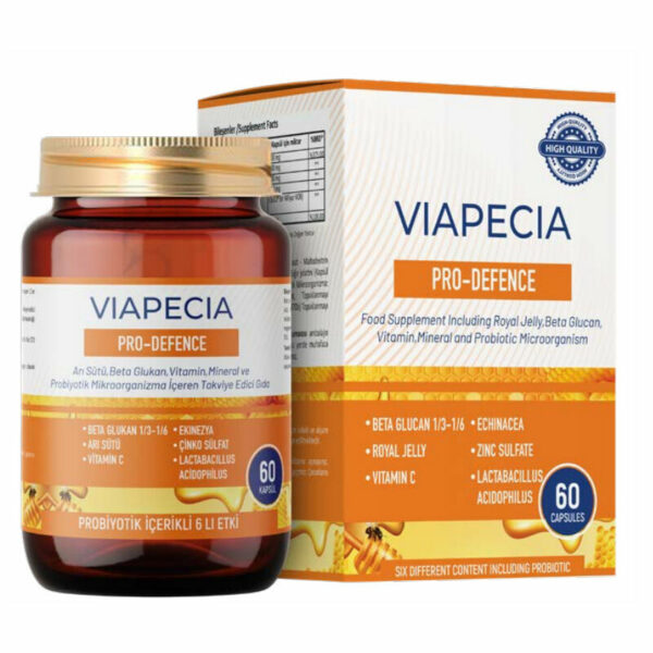 Viapecia Pro-Defence Food Supplement 60 Capsules