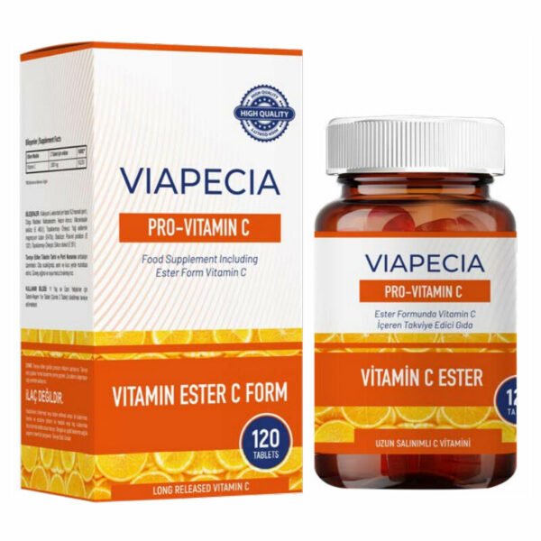 Viapecia Pro-Vitamin C Ester 120 Tablets