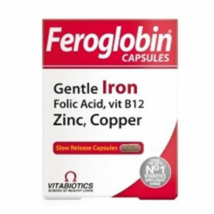 Vitabiotics Feroglobin Iron Supplementary Food 30 Capsules