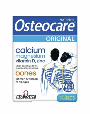 Introducing Vitabiotics Osteocare Original 90 Tablets, the essential supplement for maintaining strong and healthy bones.