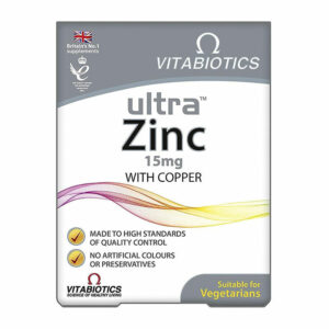 Vitabiotics Ultra Zinc 15 mg Food Supplement 60 Tablets