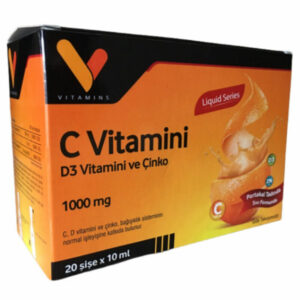 Vitamins Vitamin C Orange Flavor Liquid Supplement 20x10 ml