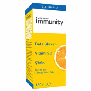 Vitapure Immunity Beta Glucan Vitamin C Zinc Containing Food Supplement 150ml