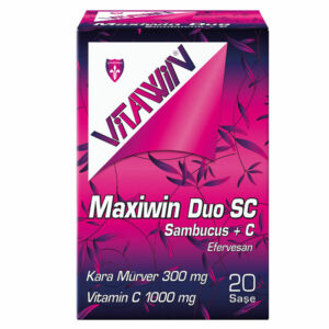 Introducing the Vitawin Maxiwin Duo SC Sambucus + C Effervescent 20 Sachets, a powerful immune-boosting supplement designed to enhance your overall health and well-being.