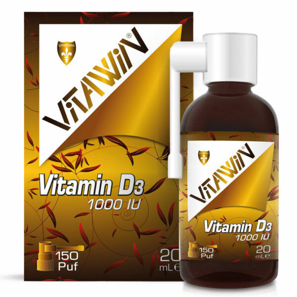 Introducing the Vitawin Vitamin D3 1000 IU 20 ml, your convenient source of essential Vitamin D3. This easy-to-use spray allows for quick and efficient absorption, providing the Benefits of Vitamin D3 in a convenient form.