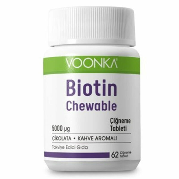 Voonka Biotin Chewable Food Supplement 62 Tablets