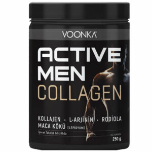 Introducing the Voonka Active Men Collagen Green Apple 250 g, a powerful supplement designed to boost men's health and vitality.