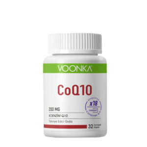 Introducing the Voonka CoQ10 200 mg 32 Soft Capsules, the perfect supplement for maintaining your vitamin health.