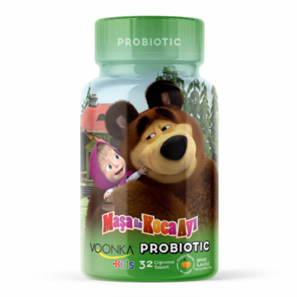 Voonka Masha and the Bear - Probiotic Food Supplement 32 Chewable Tablets