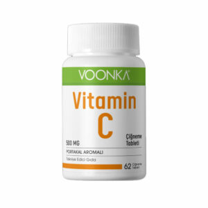 Voonka Vitamin C Orange Flavored 62 Chewable Tablets