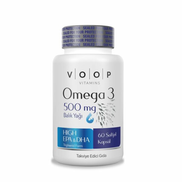 Voop Omega-3 500mg Food Supplement 60 Capsules