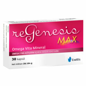 Introducing Regenesis Max Omega Vita Mineral 30 Capsules, a powerful health supplement to support your overall well-being.