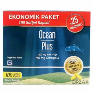 Orzax Ocean Plus Lemon Flavored Supplement 100 Capsules | Economic Package