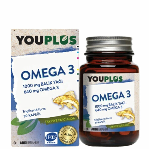 YouPlus Daily 1000mg Omega-3 30 Capsules