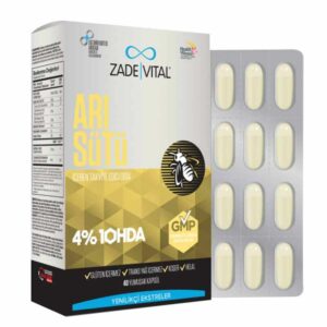 Introducing Zade Vital Royal Jelly 1000 mg 40 Soft Capsules, a powerful supplement for overall health and wellness.