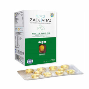 Introducing the Zade Vital Nettle Seed Oil 800 mg 60 Soft Capsules, a powerful supplement for supporting overall health and wellness.