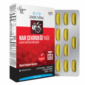 Introducing the Zade Vital Pomegranate Seed Oil 400 mg 60 Capsules, a natural and effective way to support your overall health and well-being.