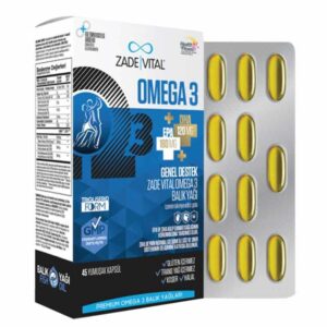 Zade Vital Premium Omega 3 Fish Oil General Supplement 45 Capsules