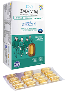 Zade Vital Premium Omega 3 Fish Oil 50 Capsules for Adults