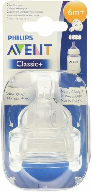 Philips Avent Anti-colic Bottle Pacifier 6+ Months 2 Pack Number 4