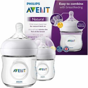 لهاية زجاجات الأطفال الطبيعية من فيليبس افينت، 0+ أشهر، 2 عبوة رقم 1 | Philips Avent