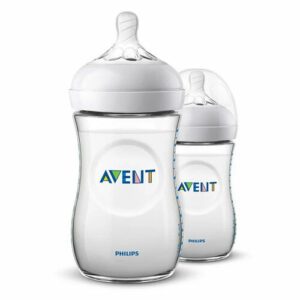 زجاجة فيليبس افينت ناتشورال بي بي للأطفال من عمر 1+ شهر، 2 عبوة 260 مل | Philips Avent