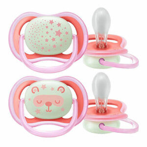 Philips Avent Ultra Air Night Pacifier 6-18 Months - Pink