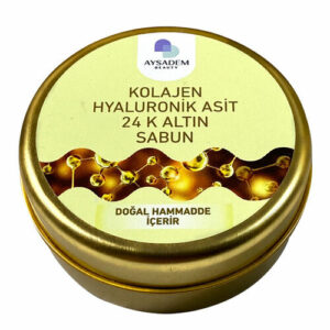 Aysadem Collagen Hyaluronic Acid 24K Gold Soap 100 gr