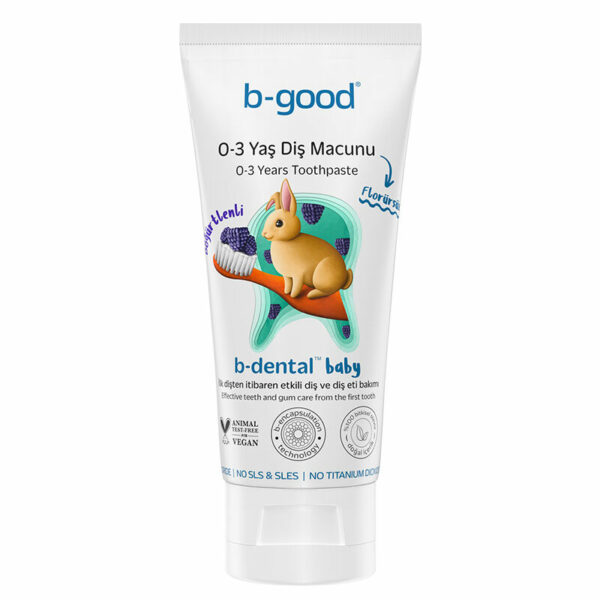 b-good b-dental 0-3 Years Baby Toothpaste Fluoride-Free Blackberry 50 ml