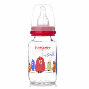 Bebedor Patterned Glass Baby Bottle 125ml