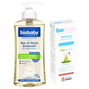 Biobaby Baby Shampoo 500ml + Diaper Cream 75 ml GIFT