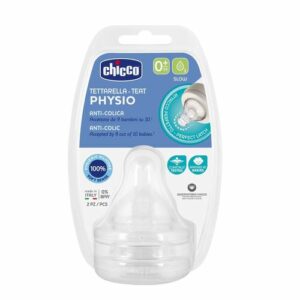 Chicco Tettarella - Teat Physio 0m+ Bottle Cap 2 Pieces