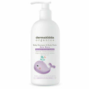 Dermakidda Organic Newborn Baby Hair and Body Shampoo 300 ml