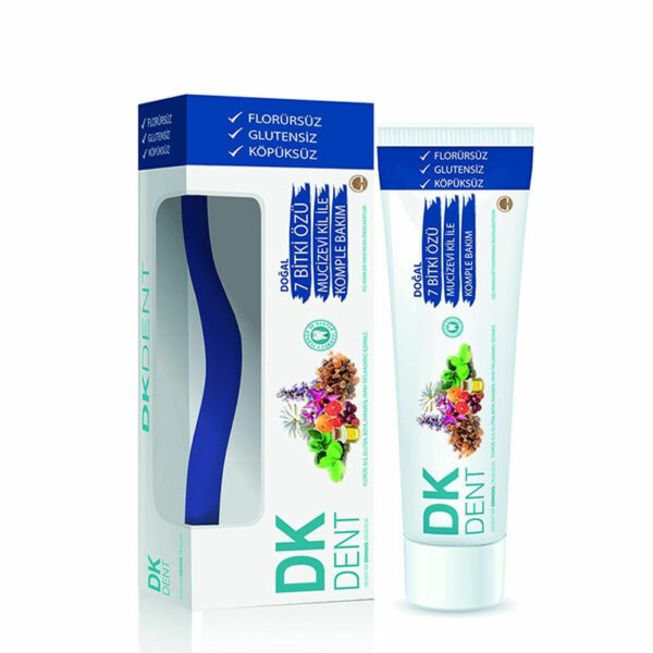 Dermokil DK Dent 7 Plant Extract Toothpaste 75 ml + Toothbrush GIFT