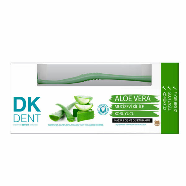 Dermokil Dk Dent Aloe Vera Toothpaste 75 ml + Tooth Brush GIFT