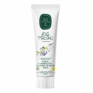 Introducing the Eyüp Sabri Tuncer Natural Black Pepper - Lavender and Thyme Extract Toothpaste 90 ml, a gentle and effective way to keep your teeth and gums healthy.