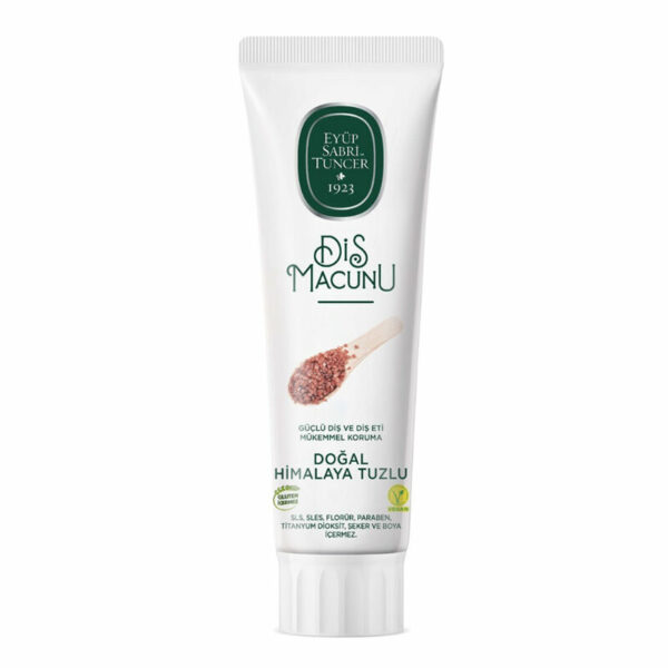 Introducing the Eyüp Sabri Tuncer Natural Himalayan Salt Extract Toothpaste 90 ml, your natural solution for fresh and clean teeth.