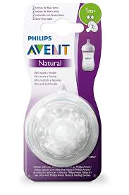 Philips Avent Natural Baby Bottle Pacifier 1+ Month 2 Pack Number 2