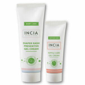 INCIA Baby Diaper Rash Care Cream Gel 60ML+INCIA Nipple Care Gel 30ml GIFT