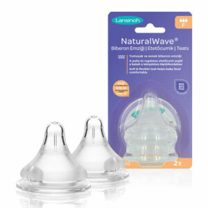 Lansinoh Natural Wave Bottle Nipple - Fast Flow 2 Pieces