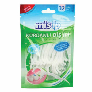 mis ip Dental Floss with Toothpicks 32 Pieces