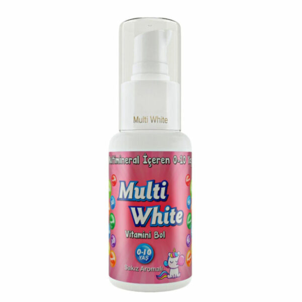 معجون أسنان للأطفال بنكهة العلكة البيضاء المتعددة من ملتي وايت 50 مل | Multi White