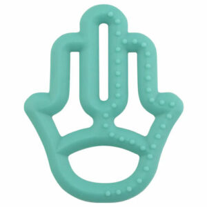 OiOi Mother's Hand Silicone Teether 3 Months+ Green