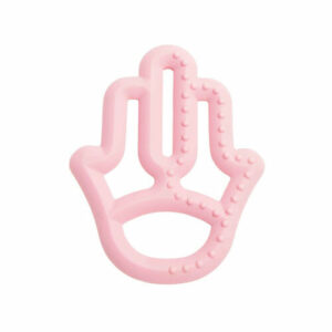 OiOi Mother's Hand Silicone Teether 3M+ Pink