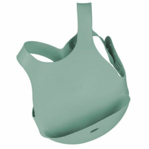 OiOi Silicone Baby Bib 6 Months+ River Green