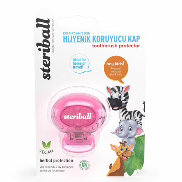 Steriball Hygienic Toothbrush Protection Case - Zebra